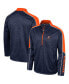 Фото #1 товара Men's Navy Virginia Cavaliers Marled Half-Zip Jacket