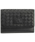 Women's Basket Weave Collection RFID Secure Mini Clutch Wallet