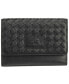 ფოტო #2 პროდუქტის Women's Basket Weave Collection RFID Secure Mini Clutch Wallet