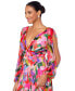 ფოტო #5 პროდუქტის Women's Printed V-Neck Long-Sleeve Dress