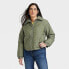Фото #1 товара Women's Quilted Jacket - Universal Thread Olive Green XL