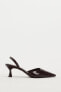 Фото #3 товара Туфли на каблуке с тиснением под рептилию ZARA