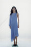 Фото #12 товара Платье асимметричного кроя с накидкой ZARA