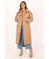 Фото #4 товара Womens Kallie Quilted Tie Front Coat