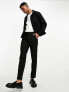 Фото #8 товара ASOS DESIGN smart co-ord slim trouser in black twill
