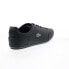 Фото #16 товара Lacoste Chaymon Crafted 07221 Mens Black Leather Lifestyle Sneakers Shoes