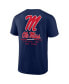 Фото #3 товара Men's Navy Ole Miss Rebels Game Day 2-Hit T-shirt