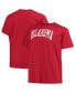 Фото #1 товара Men's Crimson Oklahoma Sooners Big and Tall Arch Team Logo T-shirt