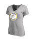 Фото #3 товара Women's Ash Milwaukee Brewers Cooperstown Collection Forbes T-shirt