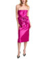 Фото #1 товара Zac Posen Bow Midi Dress Women's Pink 0