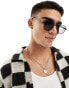 AJ Morgan square sunglasses in black - фото #4