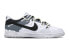 Фото #2 товара 【定制球鞋】 Nike Dunk Low 黑色月光 经典黑白 复古解构 防滑耐磨 泼墨 简约 低帮 板鞋 男款 黑白灰 / Кроссовки Nike Dunk Low DV0831-101