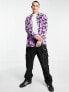 Фото #1 товара COLLUSION fleece overshirt in purple floral