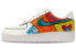 【定制球鞋】 Nike Air Force 1 Low 07 空军一 儿童节主题定制 哈林涂鸦 童心 低帮 板鞋 男款 白橘黄 / Кроссовки Nike Air Force 315122-111