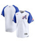 ფოტო #1 პროდუქტის Nike Men's White Atlanta Braves City Connect Limited Jersey