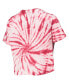 ფოტო #4 პროდუქტის Women's Cardinal Arkansas Razorbacks Showtime Tie-Dye Crop T-shirt