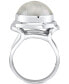 ფოტო #3 პროდუქტის Cultured Mabe Freshwater Pearl (12mm) Statement Ring in Sterling Silver