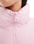 Bershka padded jacket in pale pink