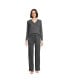 Women's Cozy 2 Piece Pajama Set - Long Sleeve Top and Pants