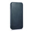 Фото #5 товара Глянцевый кожаный iPhone 14 чехол с магнитной крышкой CE Oil Wax Premium Leather Заказ синий