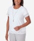 Фото #5 товара Women's Charleston Lace Border Details with Detachable Necklace T-shirt