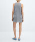 ფოტო #2 პროდუქტის Women's Pleated Short Dress