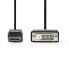 Фото #2 товара Разъем и переходник NEDIS CCGP37200BK10 - 1 м - DisplayPort - DVI-D - мужской - мужской - правый