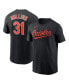 Фото #1 товара Men's Cedric Mullins Black Baltimore Orioles Player Name and Number T-shirt