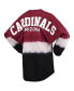 Фото #4 товара Women's Cardinal, White Arizona Cardinals Ombre Long Sleeve T-shirt