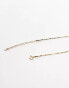 Фото #4 товара Seol + Gold 18ct gold vermeil 16-18"" fine link chain necklace