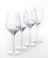 Фото #1 товара Cambron Optic White Wine Glasses, Set of 4