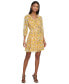 Women's Floral-Print Belted A-Line Dress