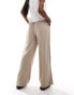 Фото #3 товара ASOS DESIGN pull on trouser with linen in sand