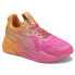Фото #2 товара Puma RsX Faded Lace Up Womens Orange, Pink Sneakers Casual Shoes 39288402