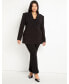 ფოტო #2 პროდუქტის Plus Size The Ultimate Suit Flare Leg Pant