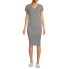 Фото #1 товара Oh! Mamma Maternity Dress Women's Large Heather Gray Rayon Stretch Wrap Nursing