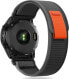 Braders Nylon Garmin Fenix 5 / 6 / 6 Pro / 7 Czarny / Pomarańczowy