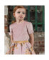 Little Girls NORMA FW23 POTPOURII VELVET, NOVELTY JACQUARD, PLEATED DRESS