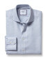 Фото #2 товара Charles Tyrwhitt Non-Iron Cambridge Weave Cutaway Slim Fit Shirt Men's