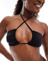 Фото #2 товара Bright Swimwear black ivy bandeau bikini top in black