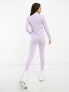Фото #3 товара Threadbare Petite Ski base layer banded waistband leggings and long sleeeve top set in lilac
