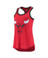 Women's Red Chicago Bulls Showdown Burnout Tank Top