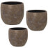 Set of Planters Alexandra House Living Golden Ceramic (3 Pieces)