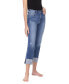 ფოტო #3 პროდუქტის Women's High Rise Regular Cuffed Straight Jeans