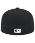 Men's Black Chicago White Sox Checkered Undervisor 59FIFTY Fitted Hat