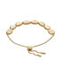 Фото #2 товара Women's Organic Pebble Gold-Tone Stainless Steel Bracelet