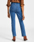 Women's Curvy Straight-Leg High Rise Jeans, Created for Macy's