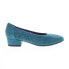 David Tate Proud Womens Blue Wide Nubuck Slip On Pumps Heels Shoes 6.5 - фото #1