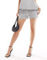 Фото #2 товара Abercrombie & Fitch co-ord low rise micro short in grey