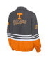 Women's Gray Distressed Tennessee Volunteers Vintage-Like Throwback Windbreaker Full-Zip Jacket